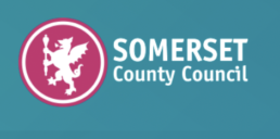 Somerset County Council logo linking to their Energy Management advice webpages