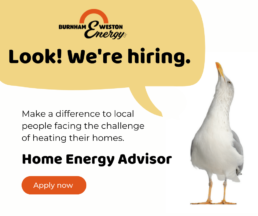 Image promoting Home Energy Advisor job vacancy with Burnham & Weston Energy