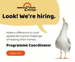 Image showing seagull announcing job advert for a Programme Coordinator